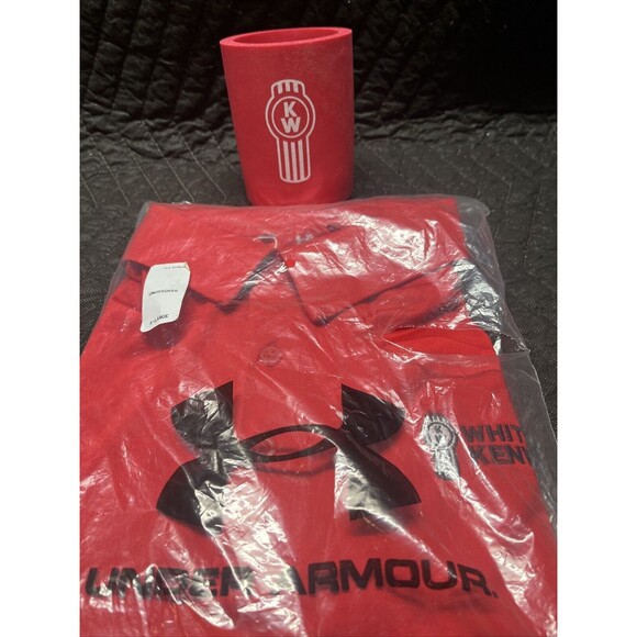 Under armour Other - Whiteford Kenworth Under Armour Performance Polo (Red) Size XL And Can Koozie